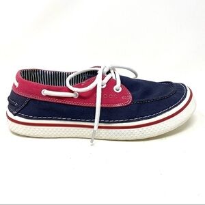 Crocs Crocs Men's Hover Boat Shoe navy white